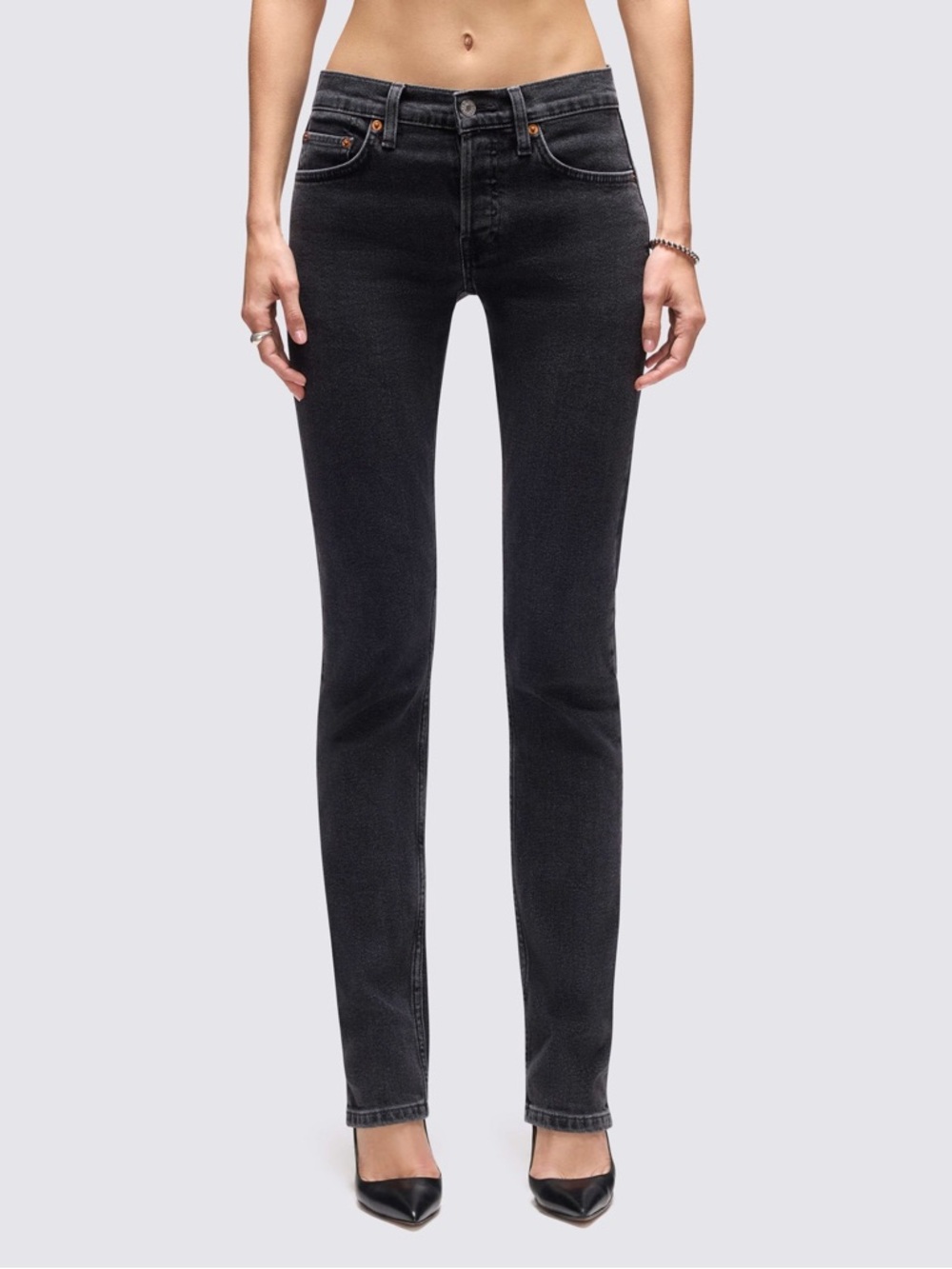 Re/Done Black Skinny Jeans
